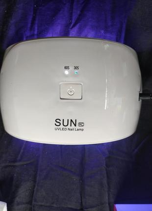 Uv уф лампа для сушіння нігтів sun white 9c ультрафіолетова лампа