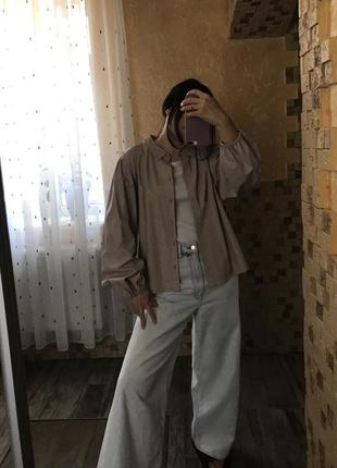 Рубашка оверсайз кожзам рубашка кожузам3 фото