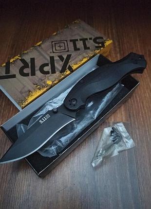 Складний ніж 5.11 tactical xprt (3,75 дюйма, черний, простий) 51036