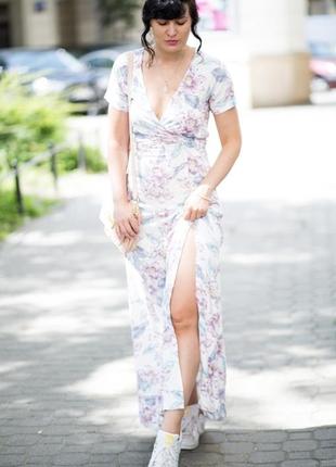Легка літня сукня з розрізом  new look р.eur36-38 укр 443 фото