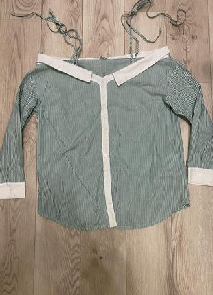 Сорочка з відкритими плечима