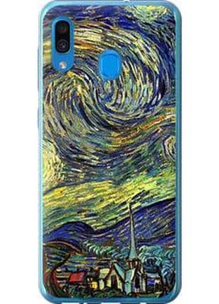 Чехол на samsung galaxy a30 2019 a305f винсент ван гог. звёздная ночь из пластика fch_0004883