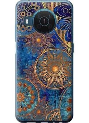 Чехол на nokia x20 золотой узор из силикона fch_0003424
