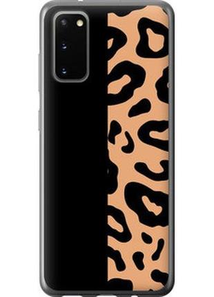 Чехол на samsung galaxy s20 пятна леопарда из силикона fch_0006920