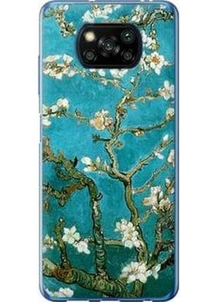 Чехол на xiaomi poco x3 винсент ван гог. сакура из силикона fch_0052357
