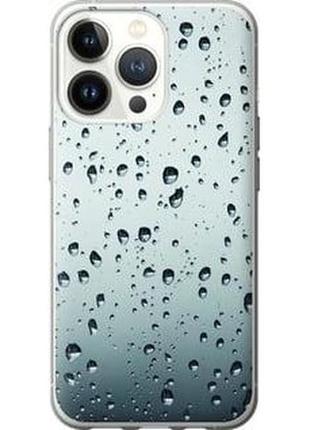 Чехол на iphone 13 pro стекло в каплях из пластика fch_0019507