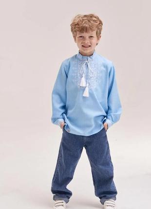 Рубашка-вышыванка для мальчика, плотная