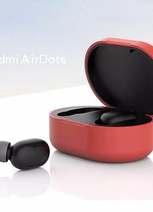 Силиконовый чехол для наушников xiaomi airdots красный