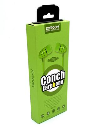 Навушники з мікрофоном joyroom jr-el112 green