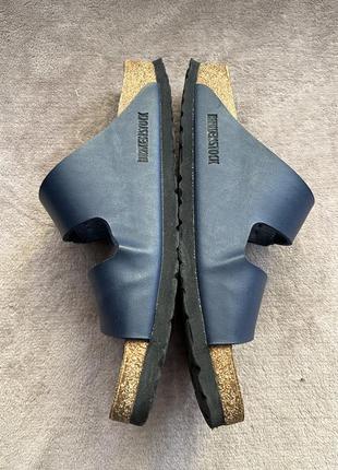 Birkenstock arizona 51151 40 синие кожаные сандали2 фото