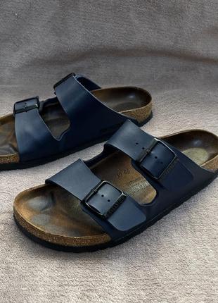 Birkenstock arizona 51151 40 синие кожаные сандали