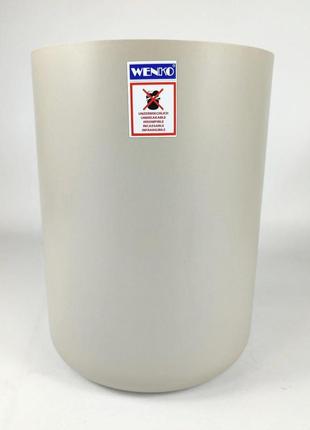 Контейнер мусорный с откидной крышкой wenko brasil taupe 19,5 x 19,5 x 31 см (b00k6ed81s) 4022