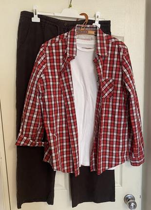 Сорочка у клітинку Polo Ralph Lauren Niebieski melanżowy T-shirt z logo