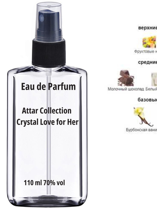 Жіночий аромат attar collection crystal love for her 110 ml
