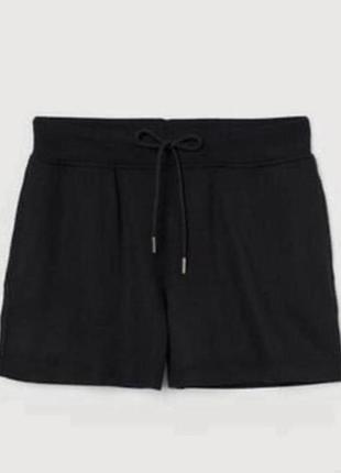 Женские черные шорты h&m, летние шорты xxl, крупные женские шорты,женское летнее шорты