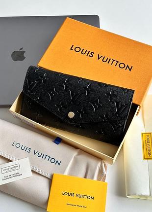 Гаманець premium lv sarah wallet black