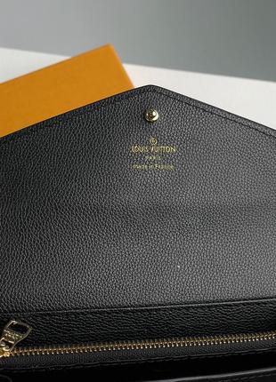 Гаманець premium lv sarah wallet black5 фото