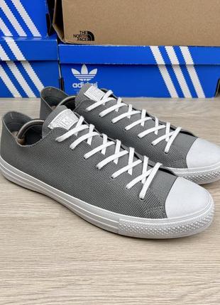 Кеди низькі  converse chuck taylor all star renew knit сірі чоловічі 46