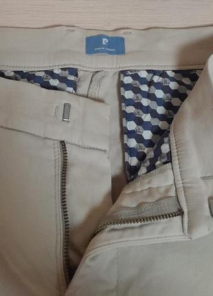 Шикарные бежевые джинсы брюки чинос pierre cardin antibes w31 l32 made in egypt8 фото