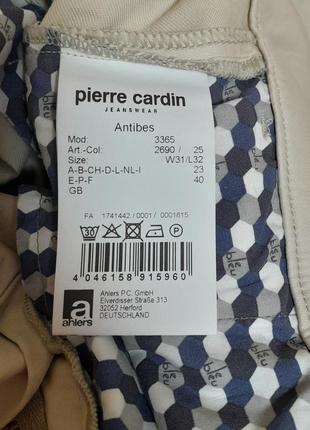 Шикарні бежеві джинси чиноси pierre cardin antibes w31 l32 made in egypt9 фото