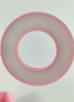 Настільна акумуляторна лампа світлодіодна з підставкою для ручок і телефона suuki pink...