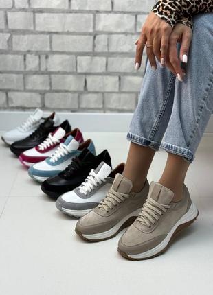 Натуральная кожа замша все размеры кроссовки10 фото