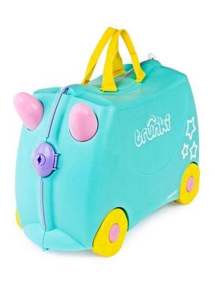 Дитячий чемоданчик на колесах trunki una the unicorn