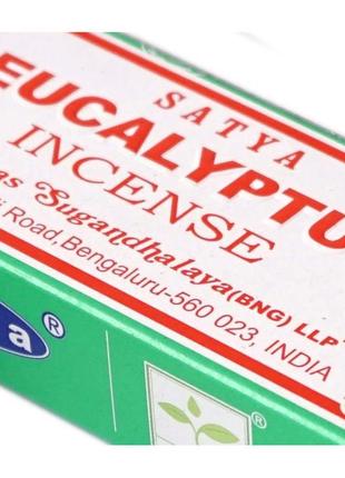 Ароматические палочки, масальные аромапалочки под благовония эквалипт 15 грамм
