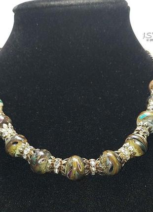 Намисто ручної роботи в техниці  lampwork