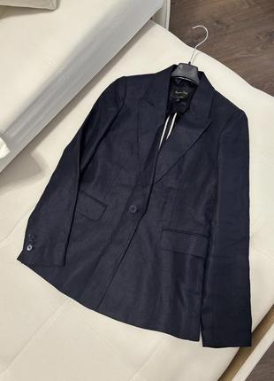 Чудовий новий 💯 льняний жакет massimo dutti