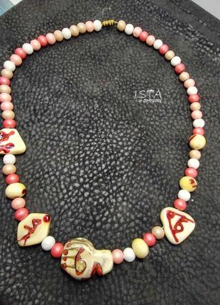 Намисто ручної роботи в техниці  lampwork2 фото