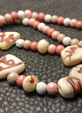 Намисто ручної роботи в техниці  lampwork3 фото