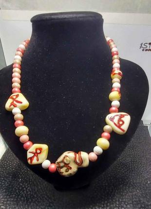 Намисто ручної роботи в техниці  lampwork8 фото