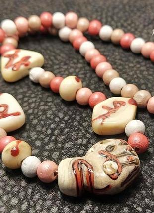 Намисто ручної роботи в техниці  lampwork4 фото