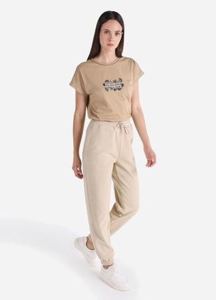 Бежевые базовые джоггеры s/m
