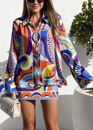 Нова з цінником сатінова сорочка zara 2024