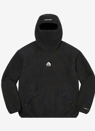 Supreme nike acg fleece pullover black пуловер худі найк x супрім patagonia