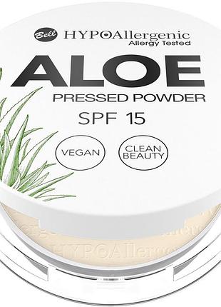 Пудра пресована bell hypo allergenic aloe spf15 04 honey 5 г (5902082553281)