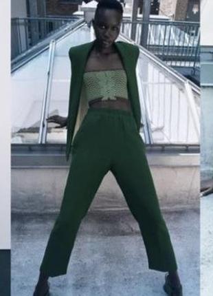 Zara нові практичні модні штани банани на гумці 50-52 р