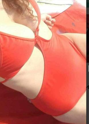 Купальник красный стильный