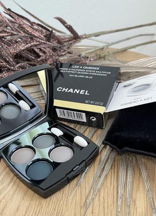 Оригинал тени для век chanel les 4 ombres 324 blurry blue