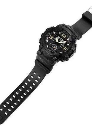 Часы наручные мужские skmei 1965bk black, армейские часы противоударные. цвет: черный