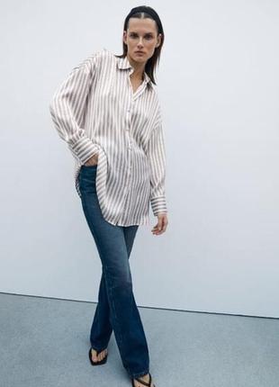Нова з цінником сорочка у смужку zara 2024