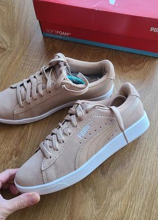 Puma suede базовые кеды2 фото