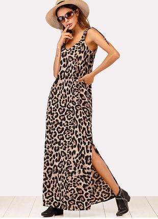 Стильне леопардове плаття