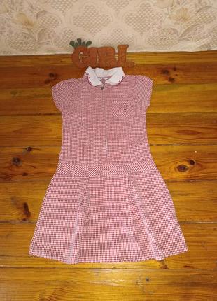 Шкільна форма сукня в клітинку