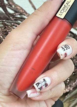 Оригинальный loreal лореаль l'oreal paris rouge signature матовая стойкая жидкая...
