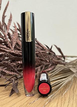 Оригинальный l'oreal paris rouge signature brilliant глянцевая стойкая жидкая помада be innovative тинт для губ 306 loteal лореаль