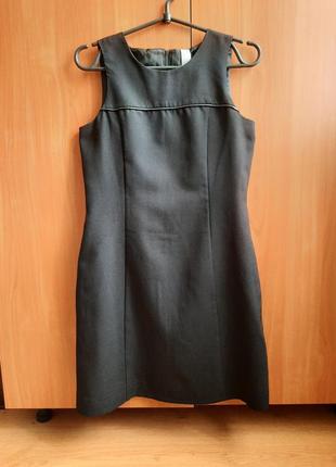 Ідеальна чорна міні сукня платтячко плаття сарафан прямого крою2 фото