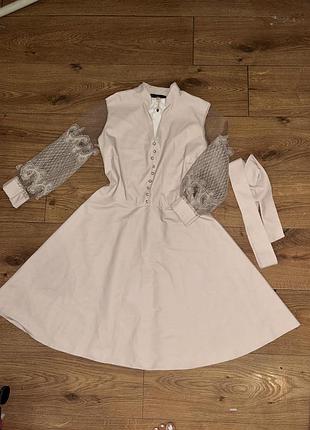 Кожаное платье